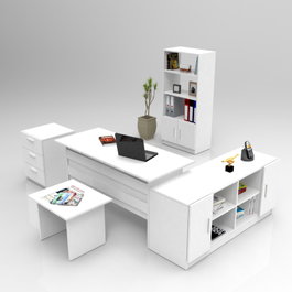 Hanah Home Vo15-W Juego de muebles de oficina